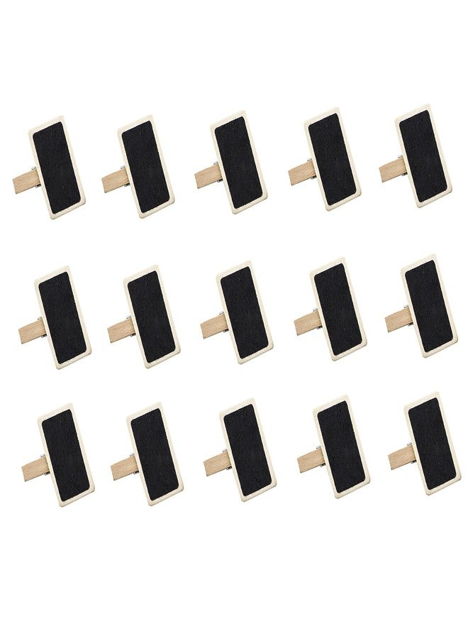 مجموعة مشابك خشبية صغيرة للسبورة من KKUANG، 15 قطعة، مشابك ملاحظات لاصقة، مشابك خشبية مستطيلة الشكل 1.6 × 0.8 بوصة، مشابك لوحات رسائل، مشابك ملصقات، مشابك صور بسيطة لحفلات الزفاف والمناسبات والمكاتب والمطابخ - Image 1